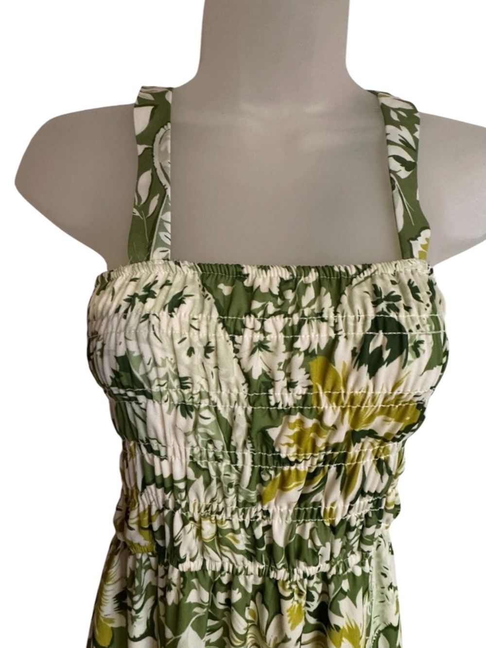 NWT Francesca's Collections Shades of Greens Floral Sun Dress   XSMALL    #CL - Picture 2 of 8